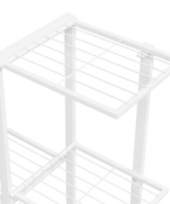 Flower Stand 94.5x25x88 Cm White Metal 7 Flower Stand 94.5x25x88 Cm White Metal -Room Flower Stand 94 5x25x88 cm White Metal 483177 5