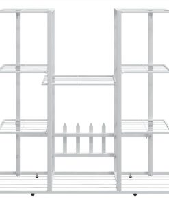 Flower Stand 94.5x25x89 Cm White Iron 4 Flower Stand 94.5x25x89 Cm White Iron -Room Flower Stand 94 5x25x89 cm White Iron 515263 2