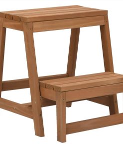Foldable Step Stool Solid Firwood