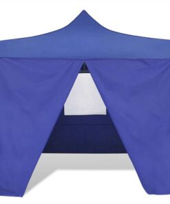 Foldable Tent 3x3 M With 4 Walls Blue 4 Foldable Tent 3x3 M With 4 Walls Blue -Room Foldable Tent 3x3 m with 4 Walls Blue 496456 2