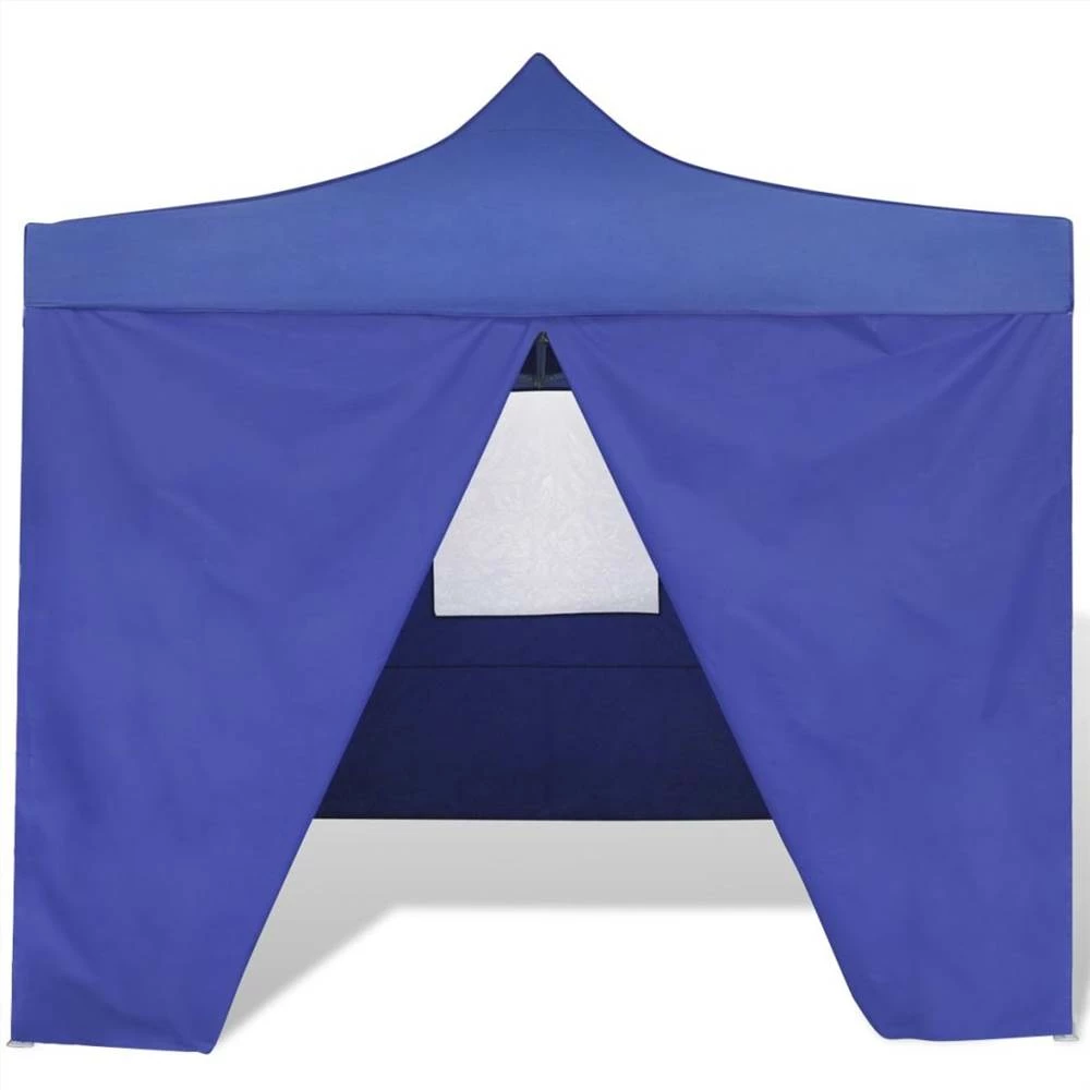 Foldable Tent 3x3 M With 4 Walls Blue - Image 3