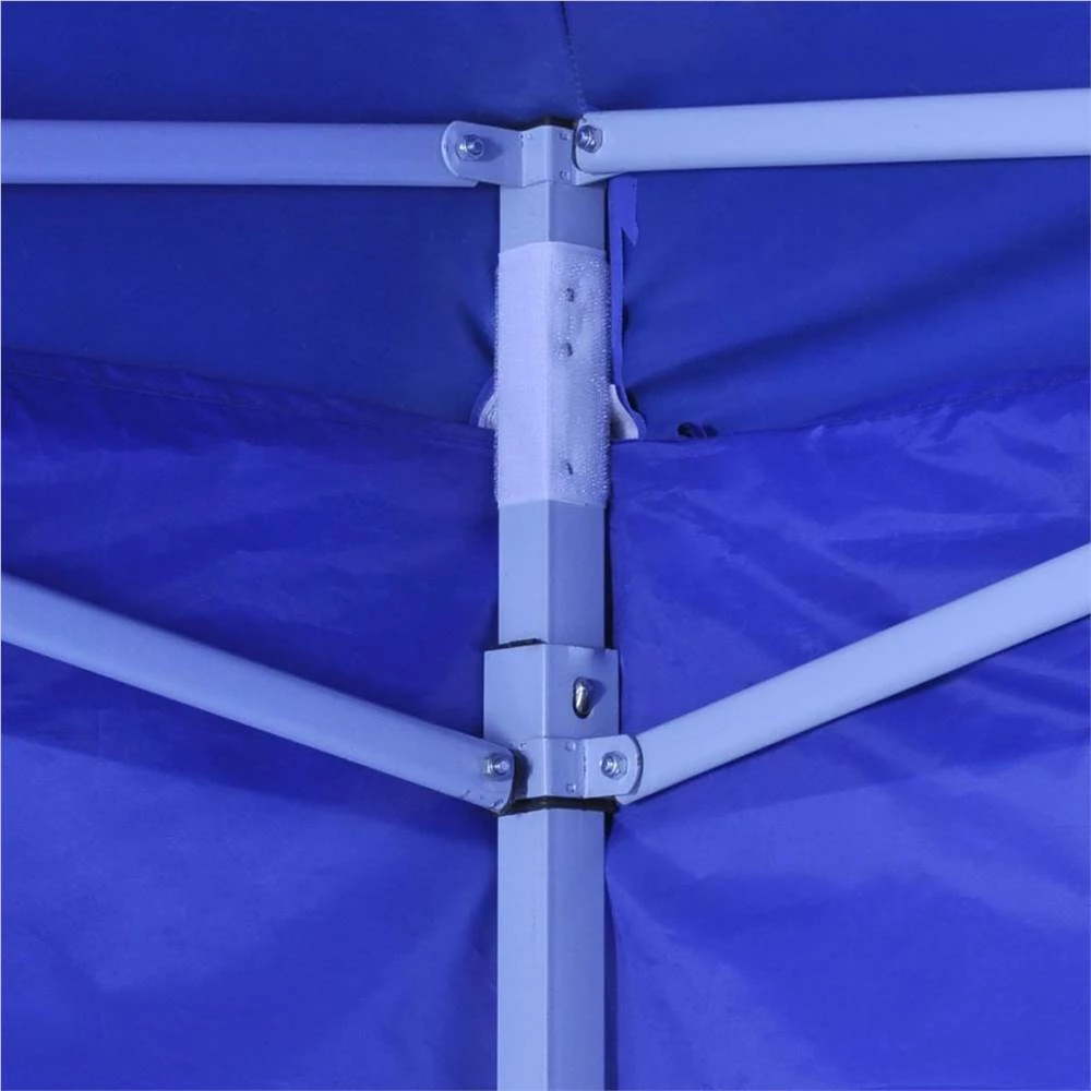 Foldable Tent 3x3 M With 4 Walls Blue - Image 4