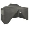 Foldable Tent Pop-Up With 4 Side Walls 3x4.5 M Anthracite 2 Foldable Tent Pop-Up With 4 Side Walls 3x4.5 M Anthracite -Room Foldable Tent Pop Up with 4 Side Walls 3x4 5 m Anthracite 494111 0