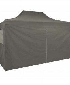 Foldable Tent Pop-Up With 4 Side Walls 3x4.5 M Anthracite 6 Foldable Tent Pop-Up With 4 Side Walls 3x4.5 M Anthracite -Room Foldable Tent Pop Up with 4 Side Walls 3x4 5 m Anthracite 494111 4
