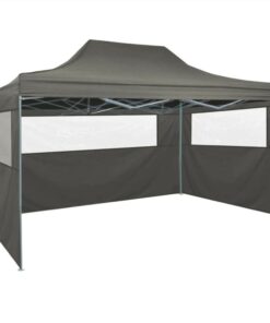 Foldable Tent Pop-Up With 4 Side Walls 3x4.5 M Anthracite 7 Foldable Tent Pop-Up With 4 Side Walls 3x4.5 M Anthracite -Room Foldable Tent Pop Up with 4 Side Walls 3x4 5 m Anthracite 494111 5