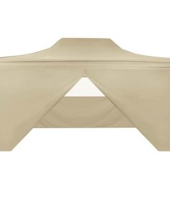Foldable Tent Pop-Up With 4 Side Walls 3x4.5 M Cream White 5 Foldable Tent Pop-Up With 4 Side Walls 3x4.5 M Cream White -Room Foldable Tent Pop Up with 4 Side Walls 3x4 5 m Cream White 486057 3