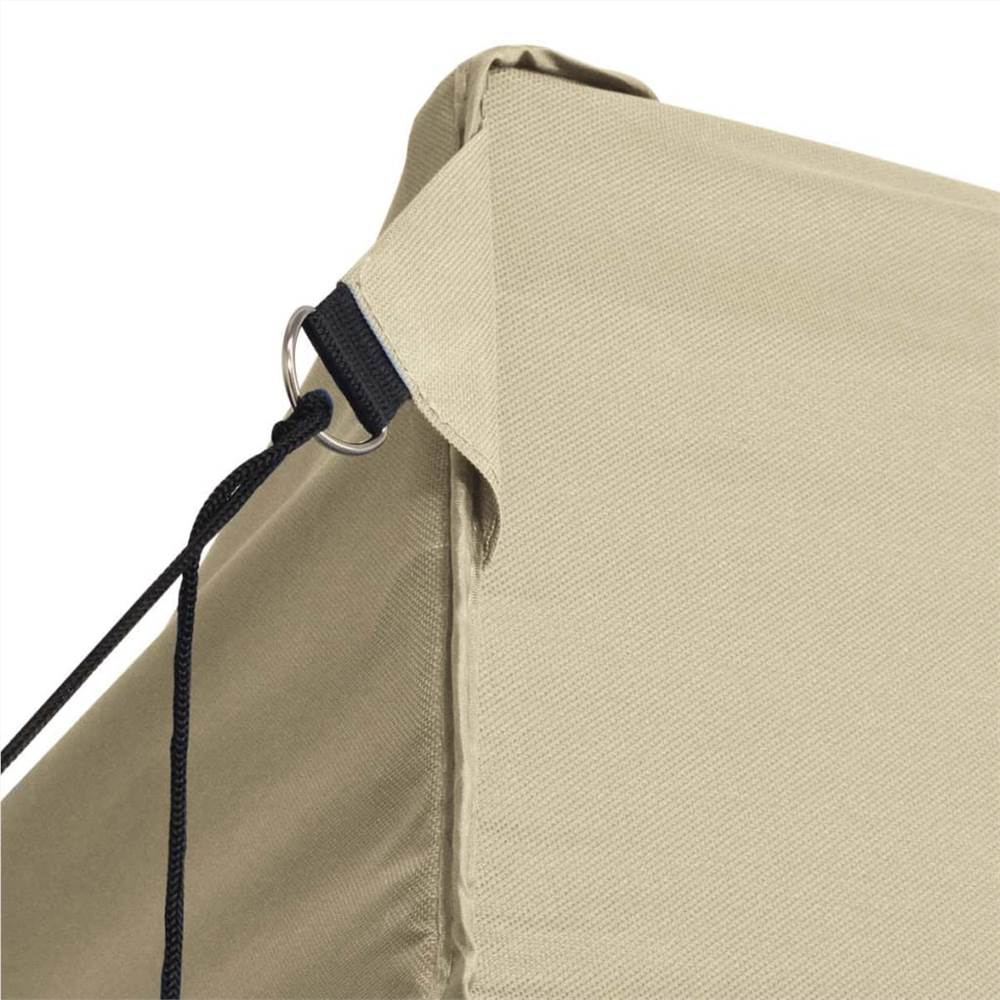 Foldable Tent Pop-Up with 4 Side Walls 3x4.5 m Cream White Foldable Tent Pop-Up With 4 Side Walls 3x4.5 M Cream White -Room Foldable Tent Pop Up with 4 Side Walls 3x4 5 m Cream White 486057 5