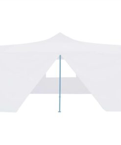 Folding Gazebo With 4 Sidewalls 5x5 M White 4 Folding Gazebo With 4 Sidewalls 5x5 M White -Room Folding Gazebo with 4 Sidewalls 5x5 m White 438761 2