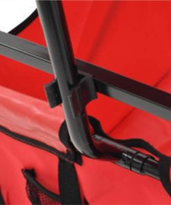 Folding Hand Trolley With Canopy Steel Red 7 Folding Hand Trolley With Canopy Steel Red -Room Folding Hand Trolley with Canopy Steel Red 466867 5