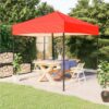 Folding Party Tent Red 3x3 M -Room Folding Party Tent Red 3x3 m 515032 0