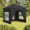 Folding Party Tent With Sidewalls Anthracite 2x2 M -Room Folding Party Tent with Sidewalls Anthracite 2x2 m 515498 0