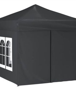 Folding Party Tent With Sidewalls Anthracite 2x2 M 4 Folding Party Tent With Sidewalls Anthracite 2x2 M -Room Folding Party Tent with Sidewalls Anthracite 2x2 m 515498 2