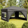 Folding Party Tent With Sidewalls Anthracite 3x3 M -Room Folding Party Tent with Sidewalls Anthracite 3x3 m 515470 0