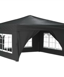 Folding Party Tent With Sidewalls Anthracite 3x3 M 4 Folding Party Tent With Sidewalls Anthracite 3x3 M -Room Folding Party Tent with Sidewalls Anthracite 3x3 m 515470 2