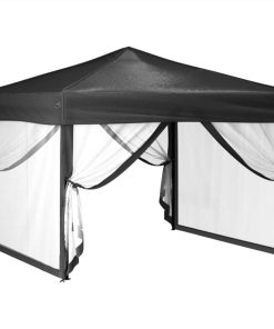 Folding Party Tent With Sidewalls Anthracite 3x3 M -Room Folding Party Tent with Sidewalls Anthracite 3x3 m 516380 2