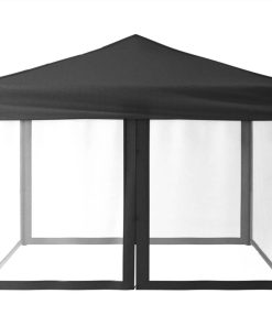 Folding Party Tent With Sidewalls Anthracite 3x3 M -Room Folding Party Tent with Sidewalls Anthracite 3x3 m 516380 3