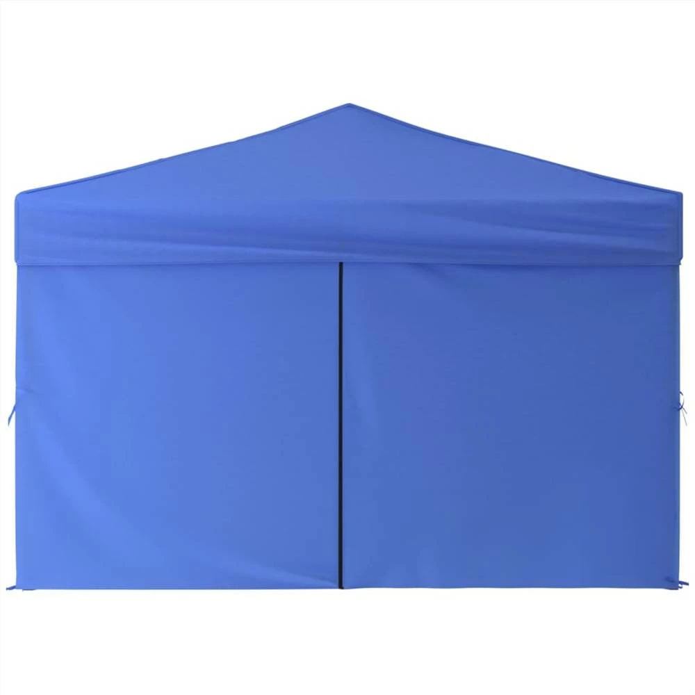 Folding Party Tent With Sidewalls Blue 3x3 M - Image 4