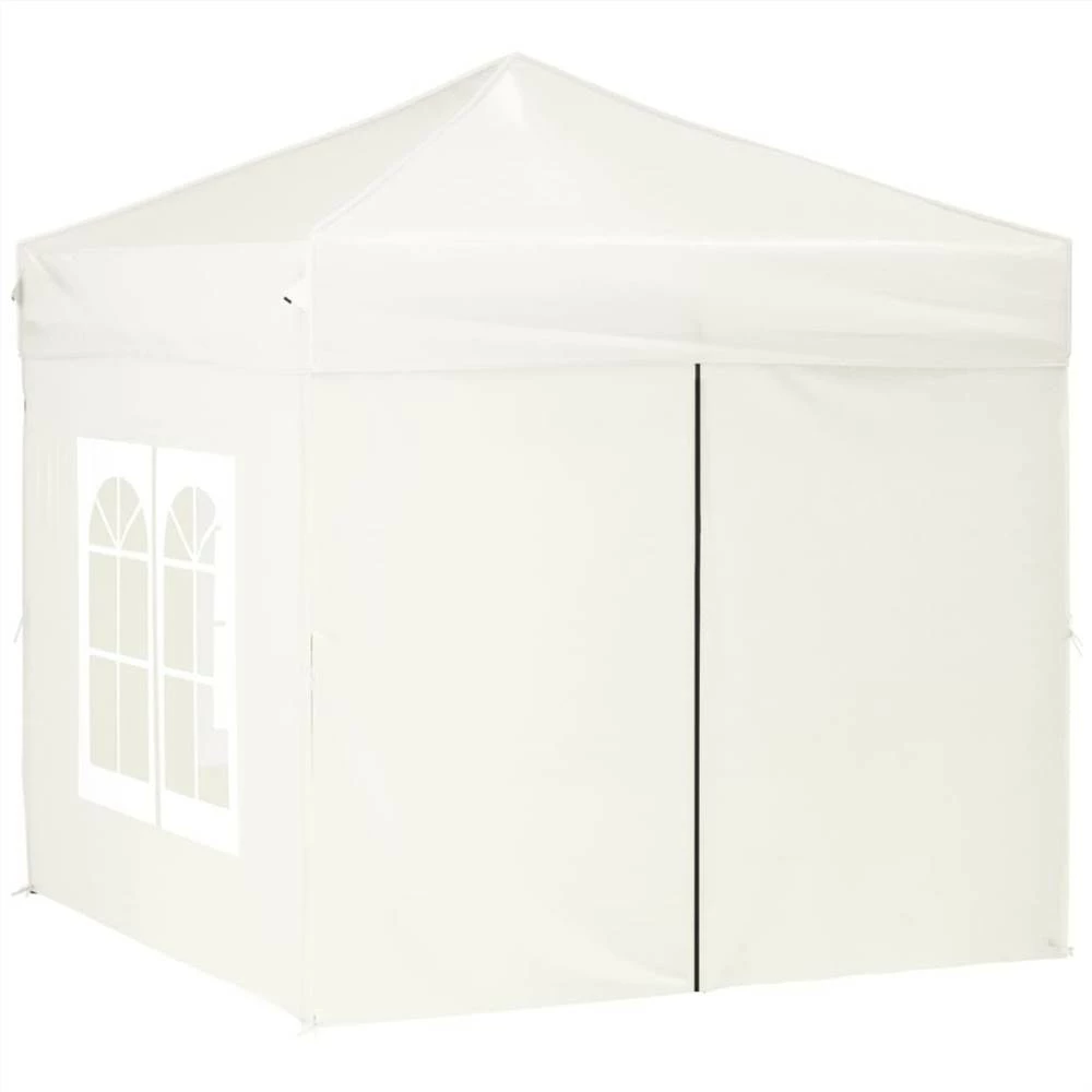 Folding Party Tent With Sidewalls Cream 2x2 M - Image 3