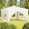 Folding Party Tent With Sidewalls Cream 3x3 M 2 Folding Party Tent With Sidewalls Cream 3x3 M -Room Folding Party Tent with Sidewalls Cream 3x3 m 515494 0