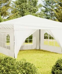 Folding Party Tent With Sidewalls Cream 3x3 M