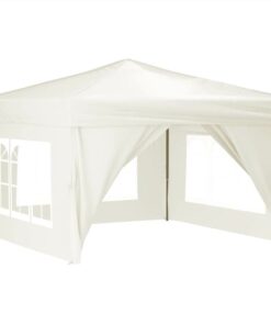 Folding Party Tent With Sidewalls Cream 3x3 M -Room Folding Party Tent with Sidewalls Cream 3x3 m 515494 2