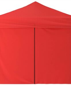 Folding Party Tent With Sidewalls Red 2x2 M 5 Folding Party Tent With Sidewalls Red 2x2 M -Room Folding Party Tent with Sidewalls Red 2x2 m 515497 3