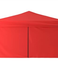 Folding Party Tent With Sidewalls Red 3x3 M -Room Folding Party Tent with Sidewalls Red 3x3 m 515468 3