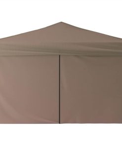 Folding Party Tent With Sidewalls Taupe 3x3 M 5 Folding Party Tent With Sidewalls Taupe 3x3 M -Room Folding Party Tent with Sidewalls Taupe 3x3 m 515495 3
