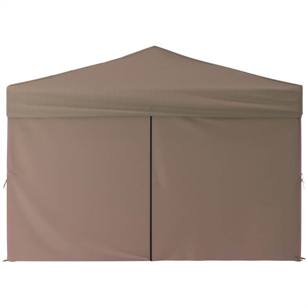 Folding Party Tent with Sidewalls Taupe 3x3 m Folding Party Tent With Sidewalls Taupe 3x3 M -Room Folding Party Tent with Sidewalls Taupe 3x3 m 515495 3