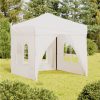 Folding Party Tent With Sidewalls White 2x2 M 2 Folding Party Tent With Sidewalls White 2x2 M -Room Folding Party Tent with Sidewalls White 2x2 m 515496 0