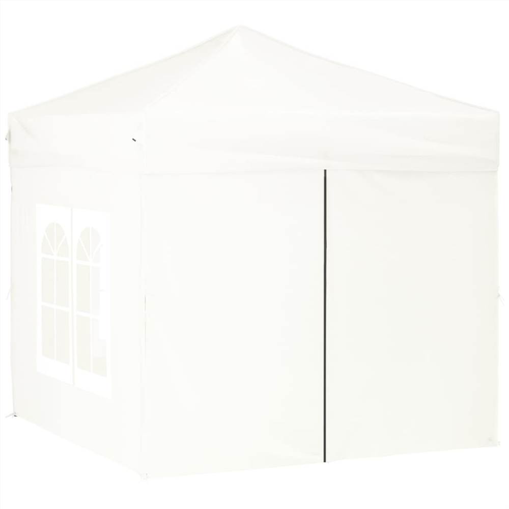 Folding Party Tent with Sidewalls White 2x2 m Folding Party Tent With Sidewalls White 2x2 M -Room Folding Party Tent with Sidewalls White 2x2 m 515496 2