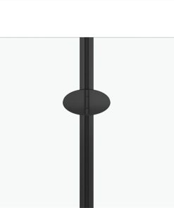 Folding Shower Enclosure 3 Panels ESG 130x138 Cm Black -Room Folding Shower Enclosure 3 Panels ESG 130x138 cm Black 443693 4