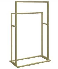Freestanding Towel Rack Gold 48x24x78.5 Cm Iron 6 Freestanding Towel Rack Gold 48x24x78.5 Cm Iron -Room Freestanding Towel Rack Gold 48x24x78 5 cm Iron 512964 4