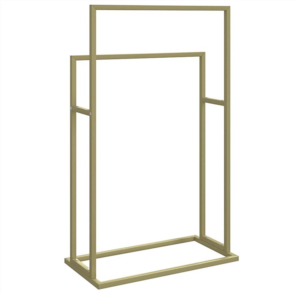 Freestanding Towel Rack Gold 48x24x78.5 cm Iron Freestanding Towel Rack Gold 48x24x78.5 Cm Iron -Room Freestanding Towel Rack Gold 48x24x78 5 cm Iron 512964 4