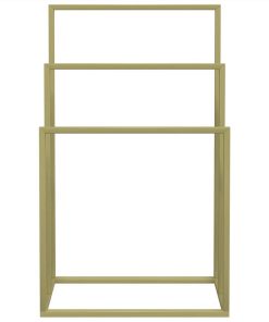 Freestanding Towel Rack Gold 48x24x79 Cm Iron -Room Freestanding Towel Rack Gold 48x24x79 cm Iron 513004 2