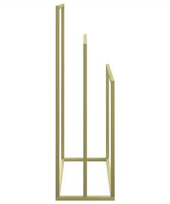 Freestanding Towel Rack Gold 48x24x79 Cm Iron -Room Freestanding Towel Rack Gold 48x24x79 cm Iron 513004 3