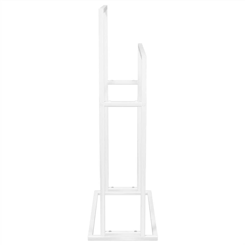 Freestanding Towel Rack White 48x24x78.5 cm Iron Freestanding Towel Rack White 48x24x78.5 Cm Iron -Room Freestanding Towel Rack White 48x24x78 5 cm Iron 512460 3