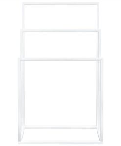 Freestanding Towel Rack White 48x24x79 Cm Iron -Room Freestanding Towel Rack White 48x24x79 cm Iron 512933 2