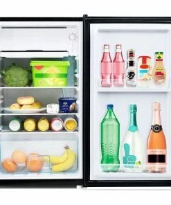 Merax Fridge-freezer 88L Total Volume, 8L Freezer Volume, 80L Refrigerate Volume 106 KWh/annum, -18 -10 Celsius, LED Light