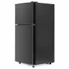 Merax Fridge-freezer Double-door, 60L Total Volume, 22L Freezer Volume, 38L Refrigerate Volume 172 KWh/annum, -27 -13 Celsius