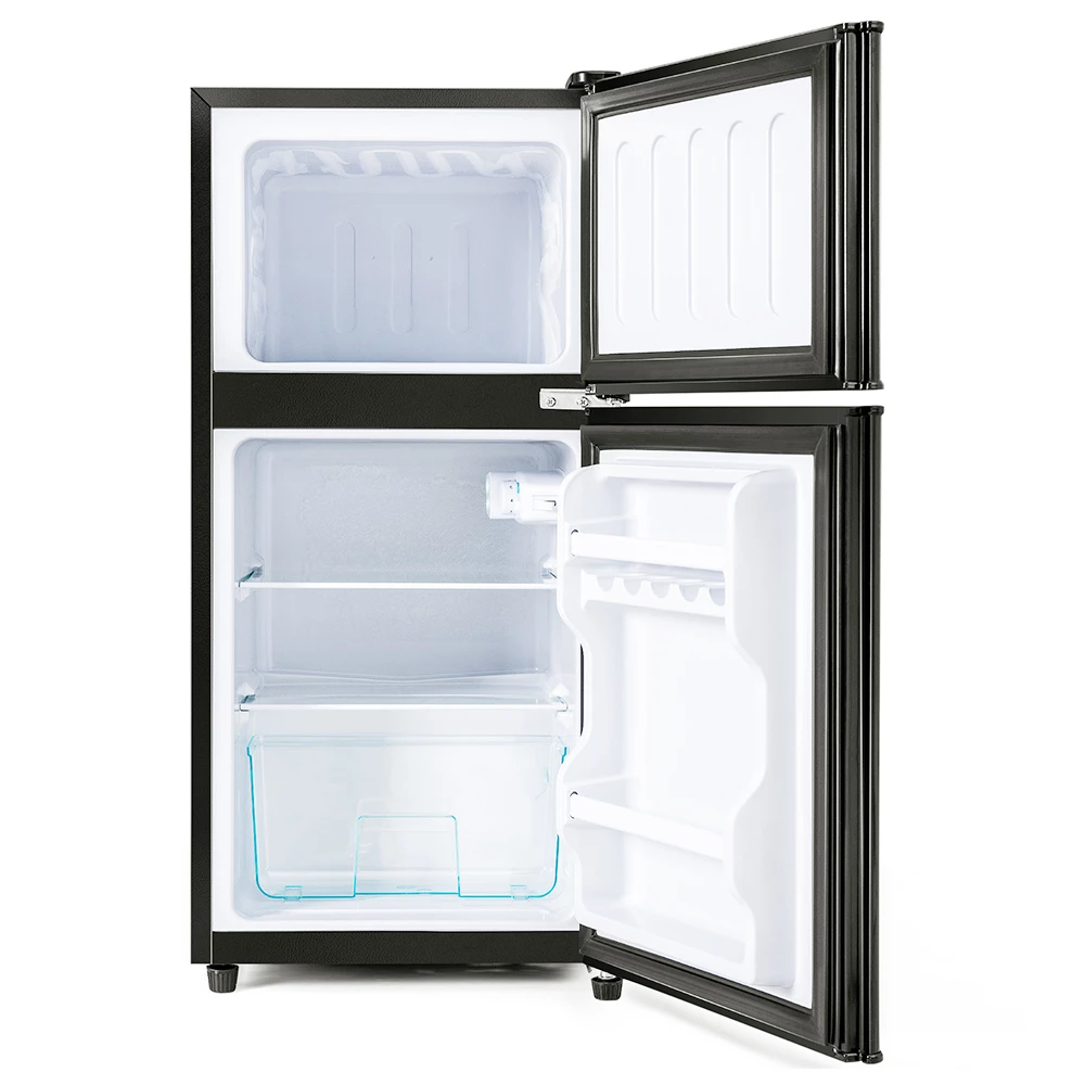 Merax Fridge-freezer Double-door, 60L Total Volume, 22L Freezer Volume, 38L Refrigerate Volume 172 KWh/annum, -27 -13 Celsius - Image 4