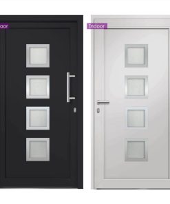 Front Door Anthracite 98x190 Cm -Room Front Door Anthracite 98x190 cm 435754 2