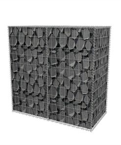 Gabion Basket Galvanised Steel 100x50x100 Cm 4 Gabion Basket Galvanised Steel 100x50x100 Cm -Room Gabion Basket Galvanised Steel 100x50x100 cm 442243 2