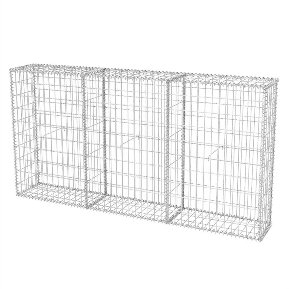 Gabion Basket Galvanised Steel 200x30x100 cm Gabion Basket Galvanised Steel 200x30x100 Cm -Room Gabion Basket Galvanised Steel 200x30x100 cm 453950 0