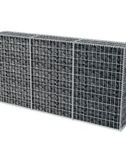 Gabion Basket Galvanised Steel 200x30x100 Cm 4 Gabion Basket Galvanised Steel 200x30x100 Cm -Room Gabion Basket Galvanised Steel 200x30x100 cm 453950 2