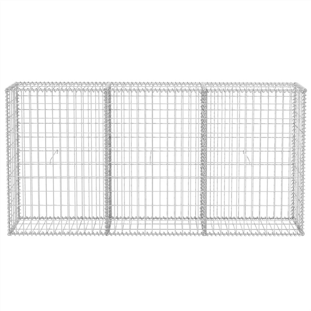 Gabion Basket Galvanised Steel 200x30x100 cm Gabion Basket Galvanised Steel 200x30x100 Cm -Room Gabion Basket Galvanised Steel 200x30x100 cm 453950 3