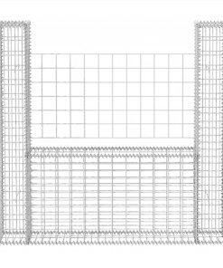 Gabion Basket U-Shape Galvanised Steel 160x20x150 Cm 5 Gabion Basket U-Shape Galvanised Steel 160x20x150 Cm -Room Gabion Basket U Shape Galvanised Steel 160x20x150 cm 446038 3