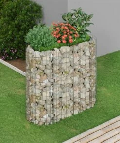 Gabion Raised Bed Galvanised Iron 120x50x100 Cm