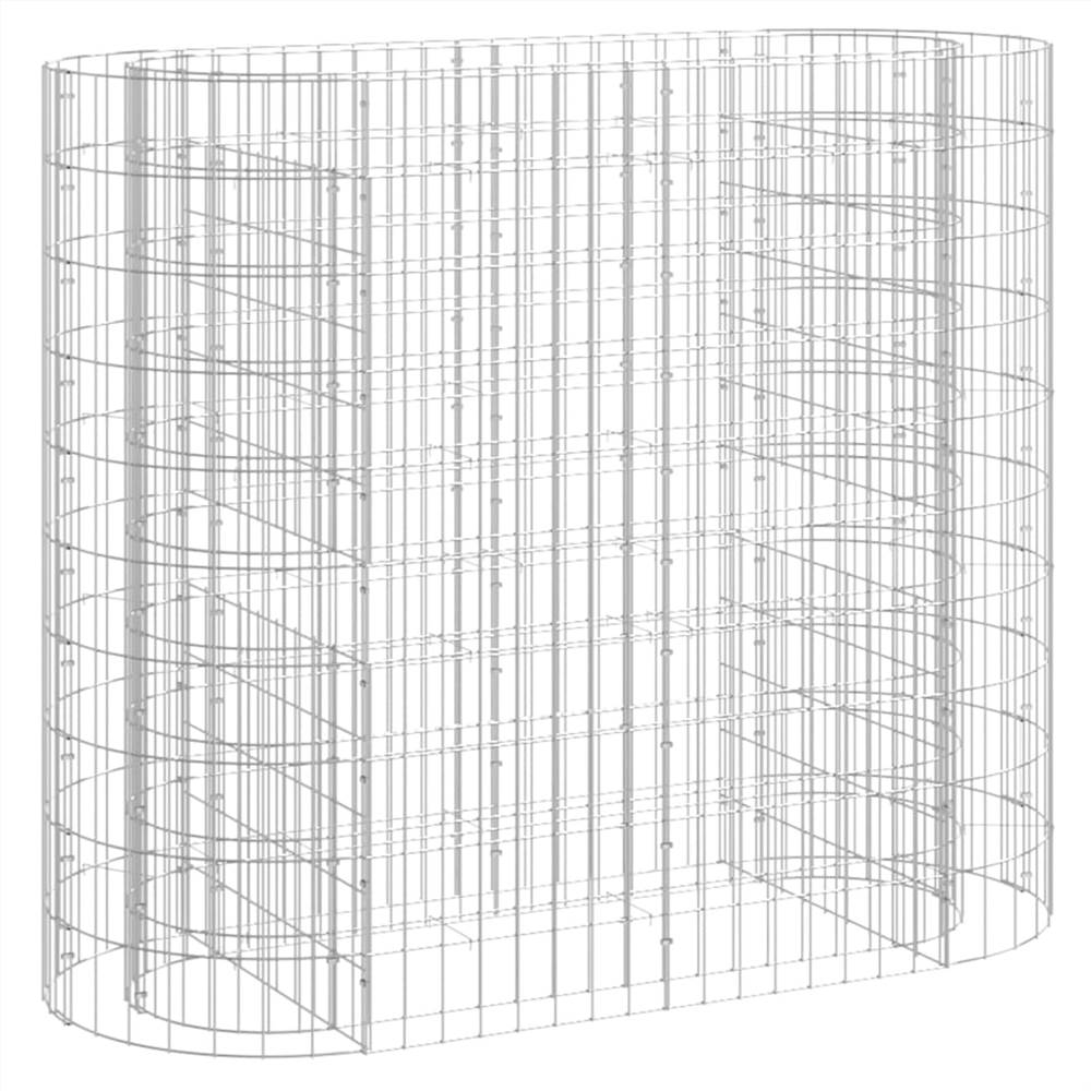 Gabion Raised Bed Galvanised Iron 120x50x100 cm Gabion Raised Bed Galvanised Iron 120x50x100 Cm -Room Gabion Raised Bed Galvanised Iron 120x50x100 cm 514269 1