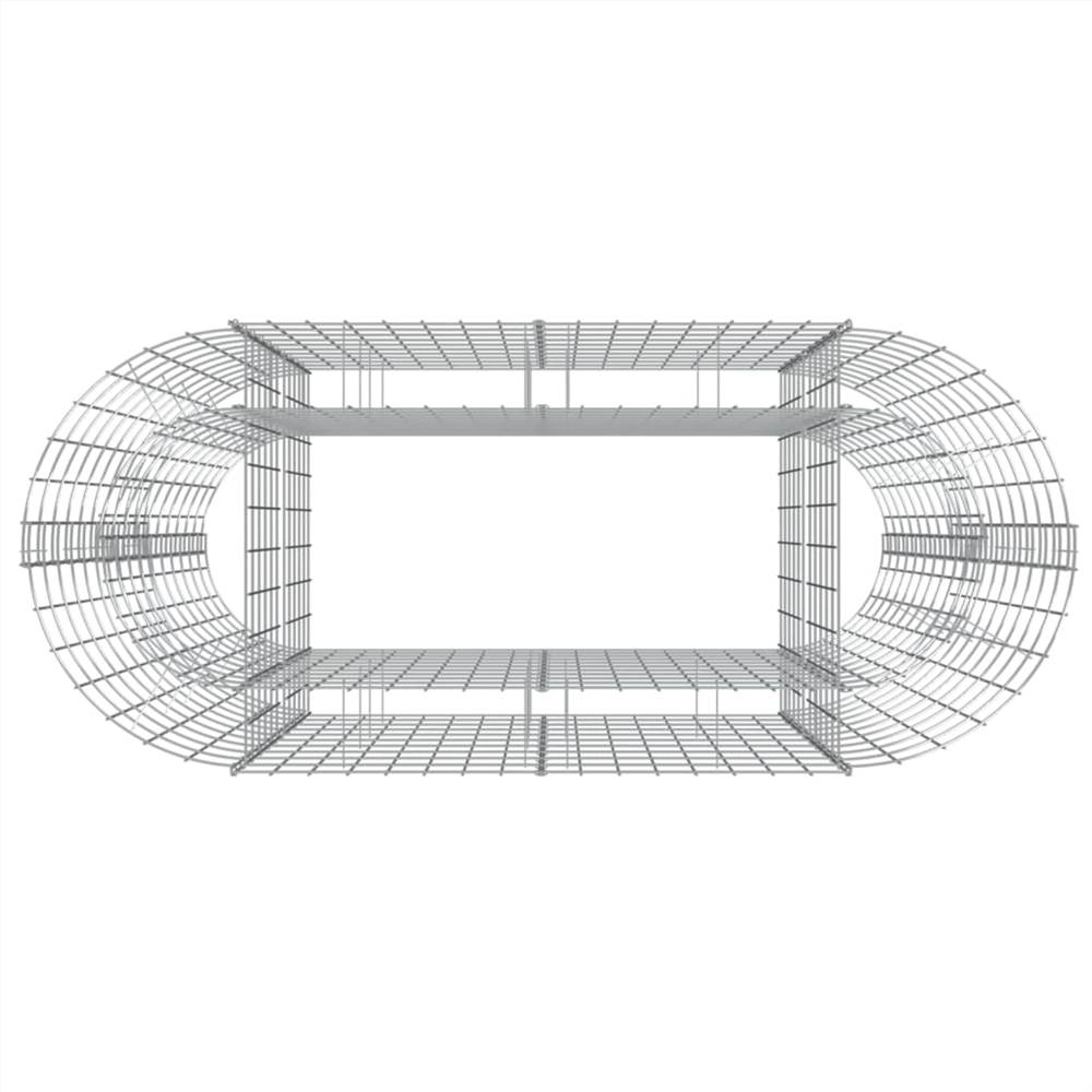 Gabion Raised Bed Galvanised Iron 120x50x100 cm Gabion Raised Bed Galvanised Iron 120x50x100 Cm -Room Gabion Raised Bed Galvanised Iron 120x50x100 cm 514269 4